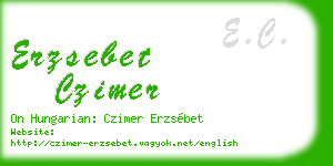 erzsebet czimer business card
